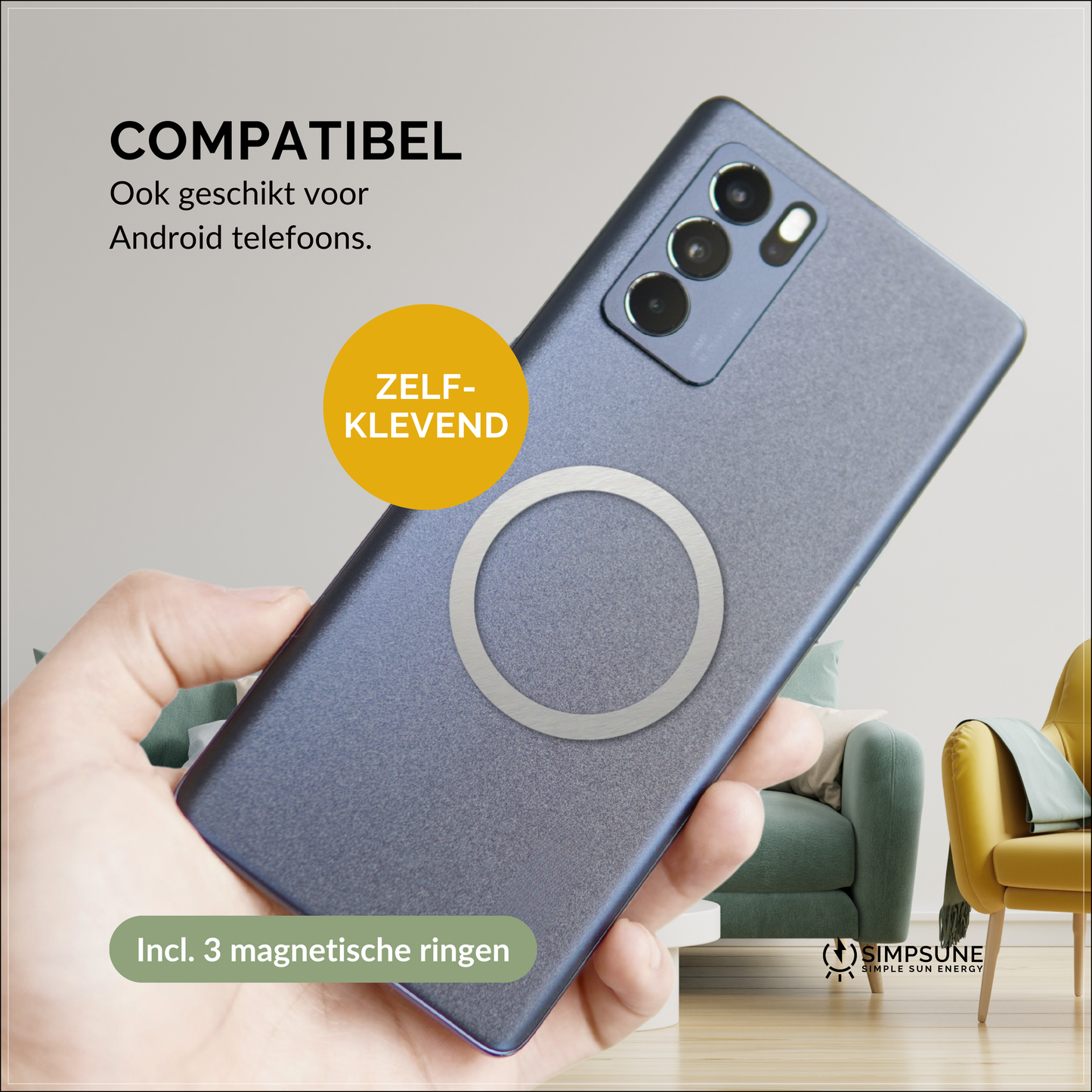 Simpsune - MagSafe Powerbank - 10000mAh - 22.5W Snellader