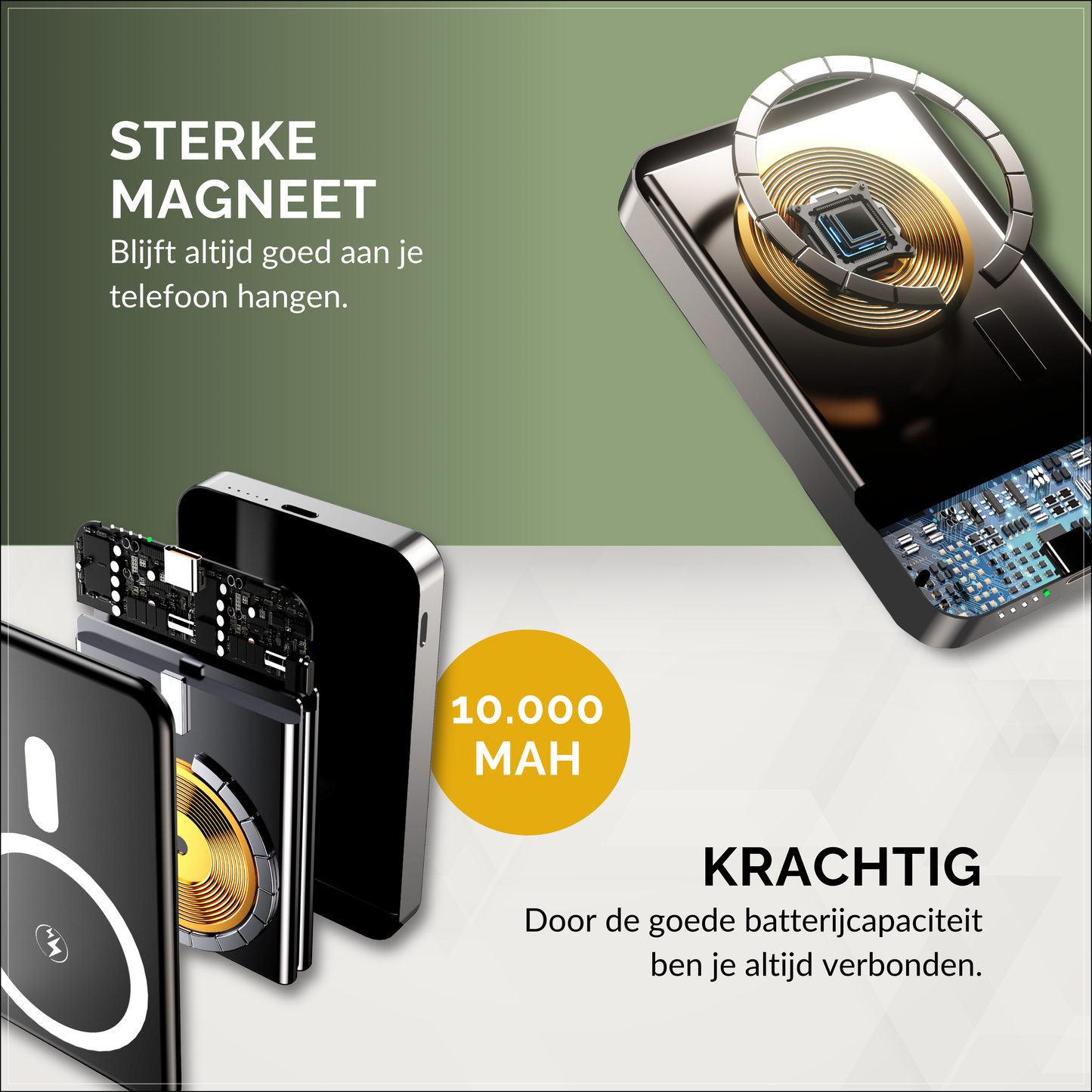 Simpsune - MagSafe Powerbank - 10000mAh - 22.5W Snellader