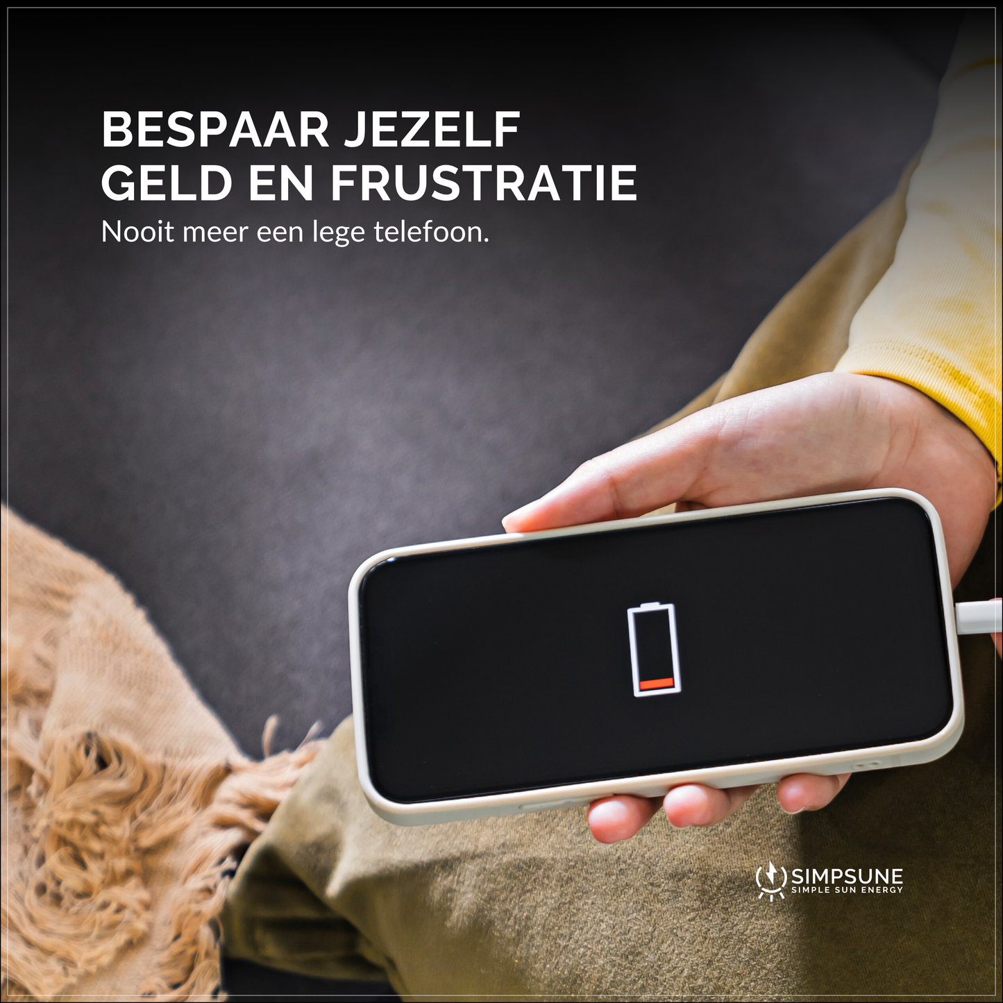 Simpsune - MagSafe Powerbank - 10000mAh - 22.5W Snellader