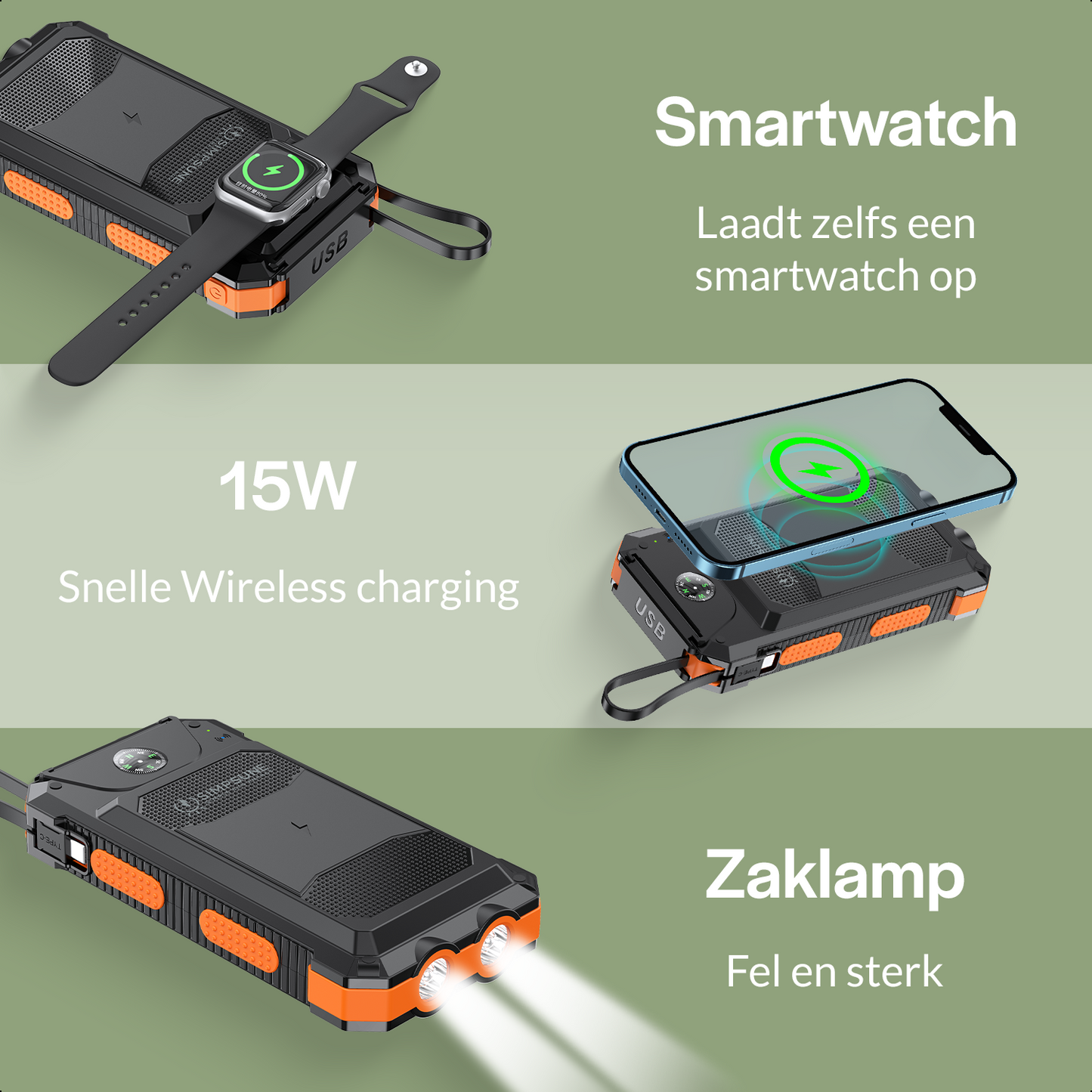 SimpSune - Solar Powerbank - 24000mAh - simpsune