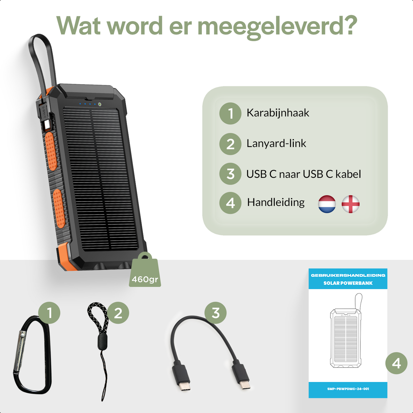 SimpSune - Solar Powerbank - 24000mAh - simpsune
