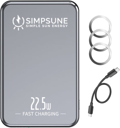 Simpsune - MagSafe Powerbank - 10000mAh - 22.5W Snellader
