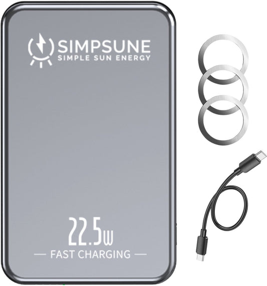 Simpsune - MagSafe Powerbank - 10000mAh - 22.5W Snellader