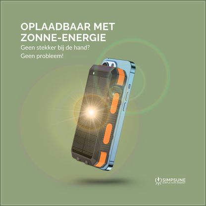 SimpSune - Solar Powerbank met Magsafe Zwart 24000mAh